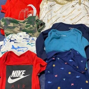 Baby boy onesie bodysuit bundle